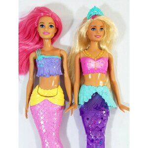Mattel Barbie Dreamtopia Mermaid Dolls Set Of 2 With Light-Up Feature